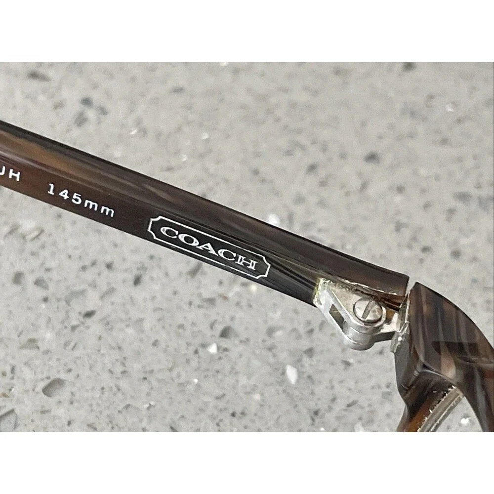 Coach Eyeglasses Frames ONLY 2001 020 Italy 50-19-145 BUH brown full rim - Picture 8 of 14
